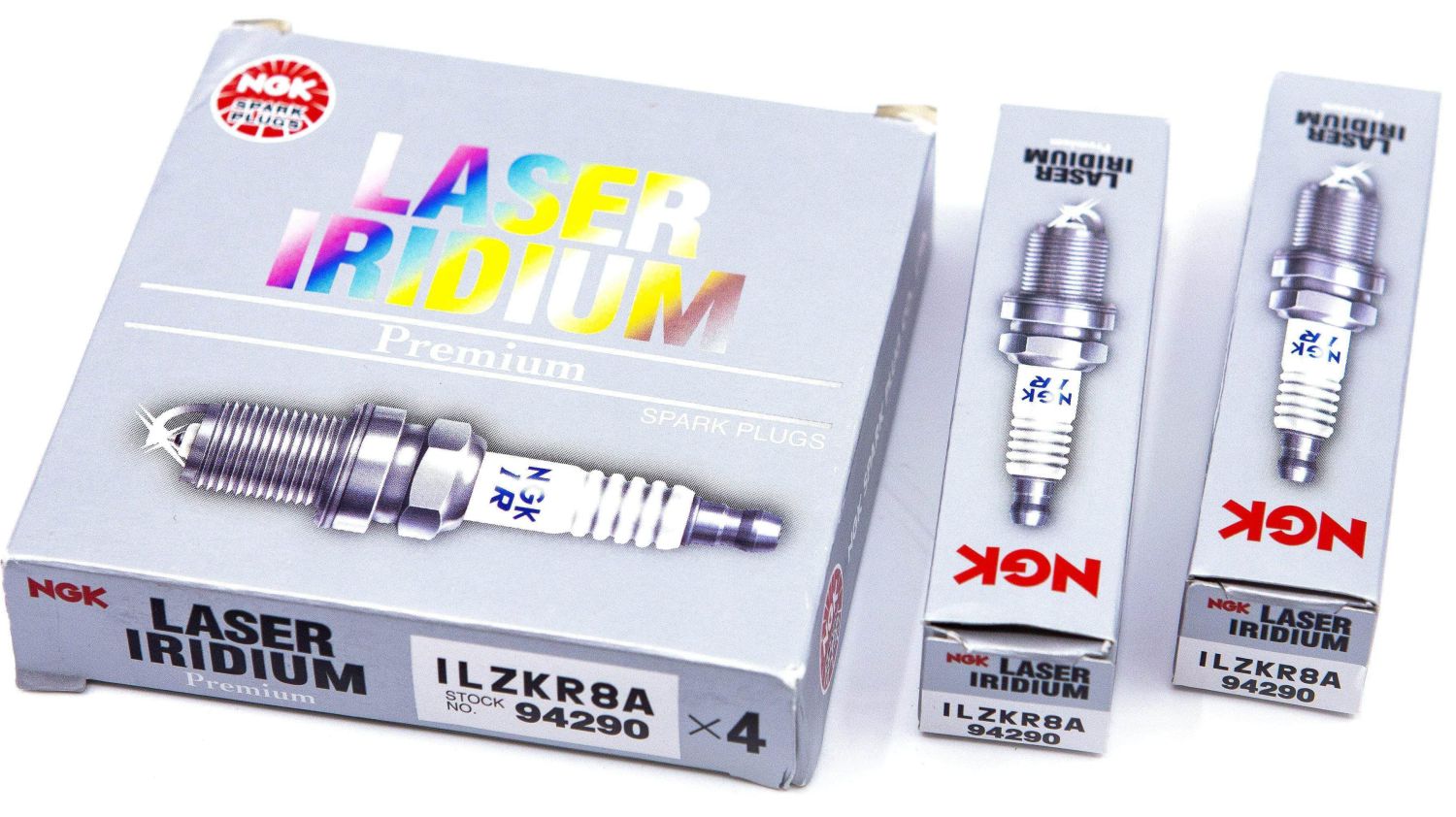 NGK LASER IRIDIUM PORSCHE CAYENNE 92A / VOLKSWAGEN PASSAT 3C5 3.6 L FSI V6 SPARK PLUG PART NO : 94290 ~ ILZKR8A - Image 2